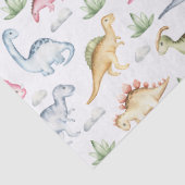 Roze Dinosaurus Verjaardagsfeest, Meisjes Dinosaur Tissuepapier (Detail)