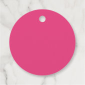 Roze Dinosaurus Waterverf Hatching Soon Baby showe Bedankjes Labels (Achterkant)