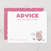 Roze dinosaurusadvies voor mammie Kaart (Voorkant / Achterkant)