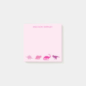 Roze dinosaurussen Kind Post-it® Notes (Voorkant)