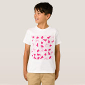 roze dinosaurussen t-shirt (Voorkant volledig)
