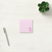 Roze dinosaurustekening, 3x3 post-it® notes (Kantoor)