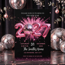 Roze Disco Bal 2027 Oud en Nieuw Feest