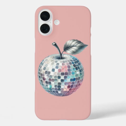 Roze disco bal appel Case-Mate iPhone case (Achterkant)