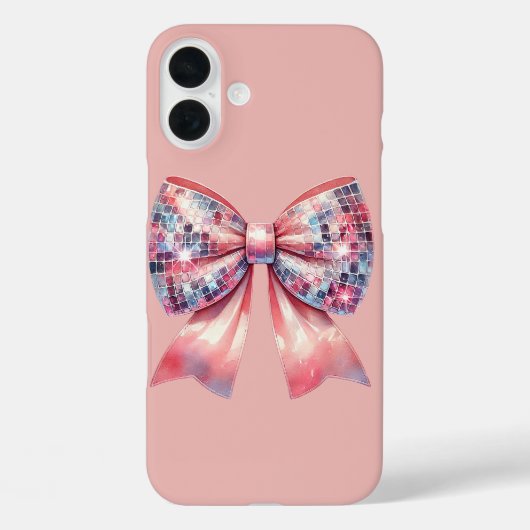 Roze disco bal boog Case-Mate iPhone case (Achterkant)