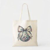 Roze disco bal boog tote bag (Voorkant)