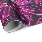 Roze Disco Bal Cadeaupapier (Rol Hoek)