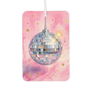Roze Disco Bal Luchtverfrisser. Luchtverfrisser
