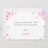 Roze Disco Ball Eras Verjaardag Dank je kaart (Achterkant)