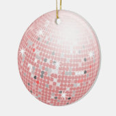roze disco ball ornament (Links)