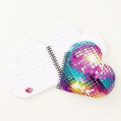 Roze Disco Ball Patroon Notitieboek (Binnen)