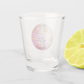 Roze Disco Ball Shot Glas (Achterkant)