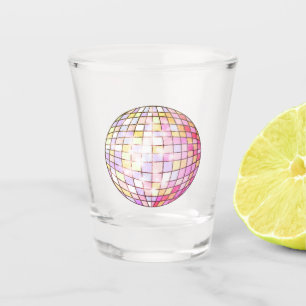 Roze Disco Ball Shot Glas