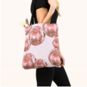Roze Disco Ballen, Retro Glamour, Meisjesachtige E Tote Bag