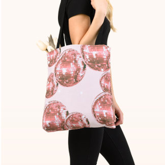 Roze Disco Ballen, Retro Glamour, Meisjesachtige E Tote Bag