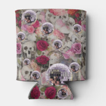 Roze Disco Balls, Skulls en Rozen Motif