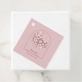 Roze Disco Boogie Bruidsfeest Bedankjes Labels