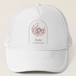 Roze Disco Boogie Team Bruid Trucker Pet