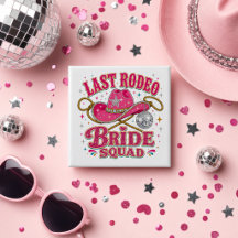 Roze Disco Cowgirl Laatste Rodeo Bruidsentourage