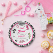 Roze Disco Cowgirl Party Paper Bord (Feest)