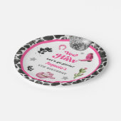 Roze Disco Cowgirl Party Paper Bord (Gekanteld)