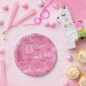 Roze | Disco Cowgirl verjaardagsfeestje Papieren Bordje (Feest)