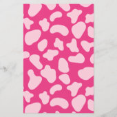 Roze Disco Cowgirl Wat zit er in je tas spel Kaart (Achterkant)