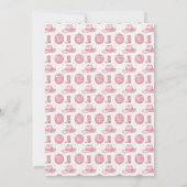 Roze Disco Cowgirl Westerne thema bruiloft Kaart (Achterkant)