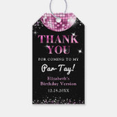 Roze Disco In Mijn Verjaardagstijd Verjaardag Cadeaulabel (Voorkant)