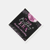 Roze Disco In Mijn Verjaardagstijd Verjaardag Servet (Hoek)