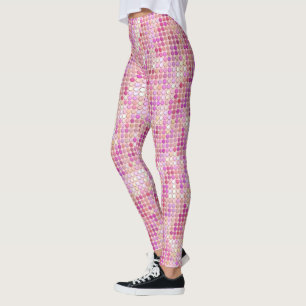 Roze disco Stippen Leggings