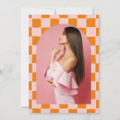 Roze Discobal 30e verjaardag uitnodiging (Achterkant)