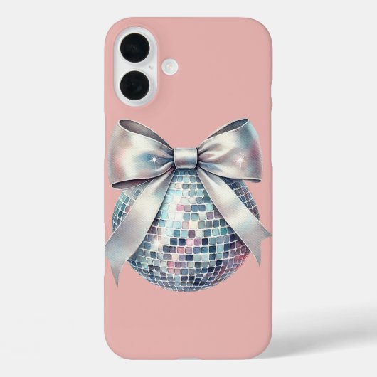 Roze discobal Case-Mate iPhone case (Achterkant)