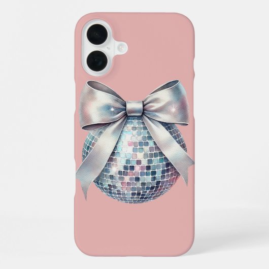 Roze discobal iPhone hoesje (Achterkant)