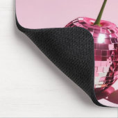 Roze Discobal Kersen Roze Rode Girly Muismat (Hoek)