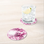 Roze Discobal Ronde Onderzetters (Insitu)
