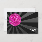 Roze Discobal RSVP (Voorkant)