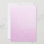 Roze Discoball Babyshower Uitnodiging TS (Achterkant)