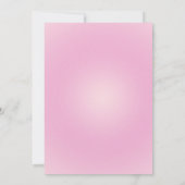 Roze Discoball Eervolle Verjaardag Uitnodiging (Achterkant)