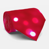 Roze discolichten stropdas (Opgerold)