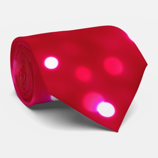 Roze discolichten stropdas (Opgerold)