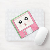 Roze diskette muismat (Met muis)