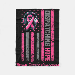 ROZE Dispatcher Borstkankerbewustzijn Pink op acht Fleece Deken