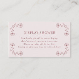 Roze Display Douche Kaart