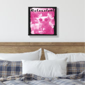 Roze distressed relaxalotl axolotl canvas afdruk (Insitu (Slaapkamer))