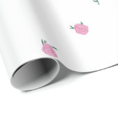 Roze ditsyrozen cadeaupapier (Rol Hoek)