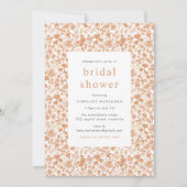  roze ditzy Floral Bridal Shower Kaart (Voorkant)