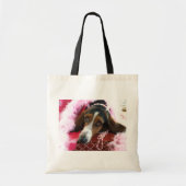 Roze Diva Dog Canvas tas (Voorkant)