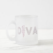 Roze Diva Matglas Koffiemok (Links)