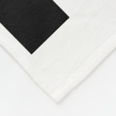 Roze Diva Zwart-wit Fleece Deken (Hoek)